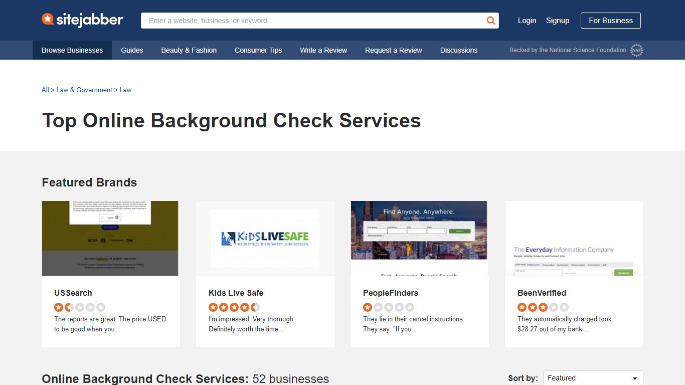 The 10 Best Background Check Sites in 2022 - Sitejabber